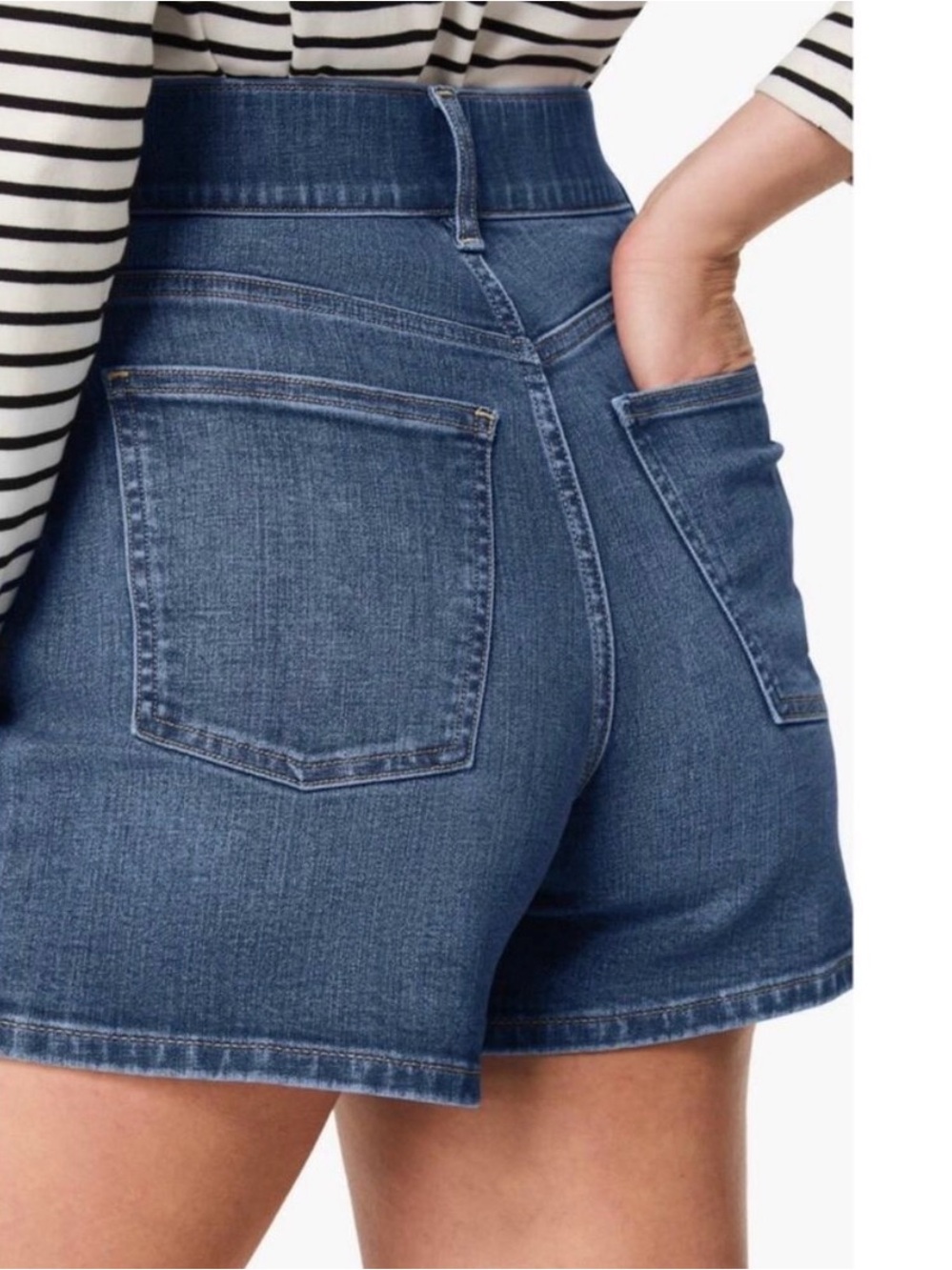 Spanx Pull On High-Rise Women's Denim Shorts - 2X - Picture 2 of 5